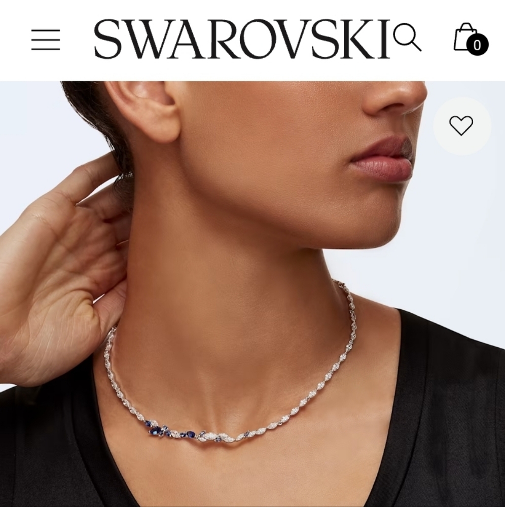 GENUINE Swarovski necklace and matching earrings